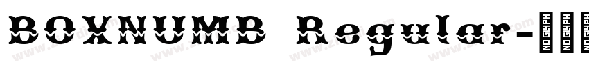 BOXNUMB Regular字体转换